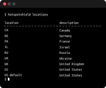 How to set up location for Linux VPN